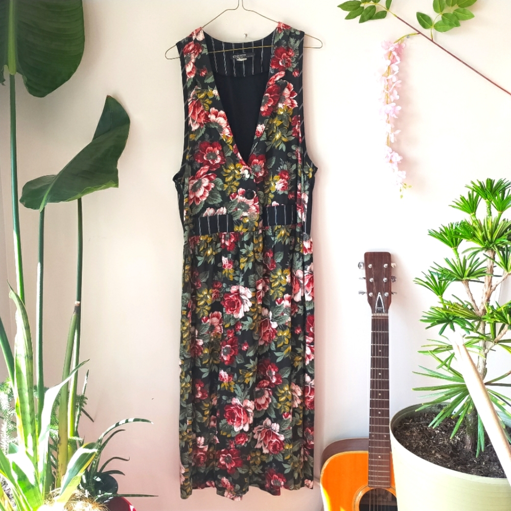 Dawn Joy Vintage Floral Maxi Dress 9-10